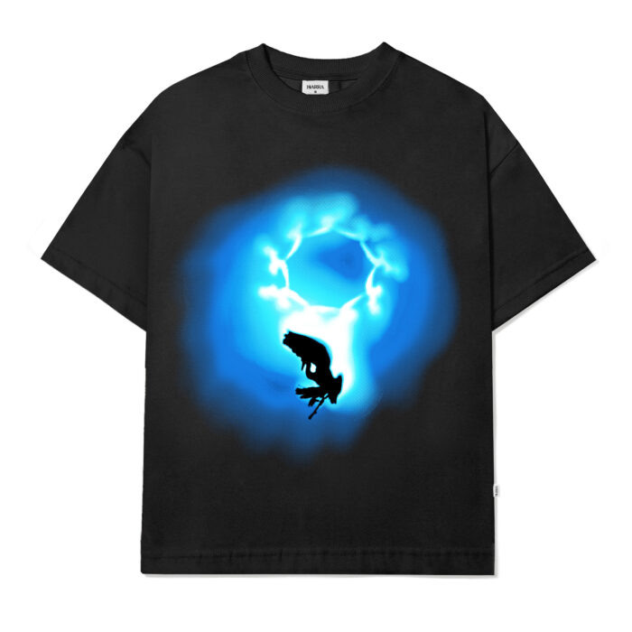 CAMISETA BARRA CREW AHLMA PRETA