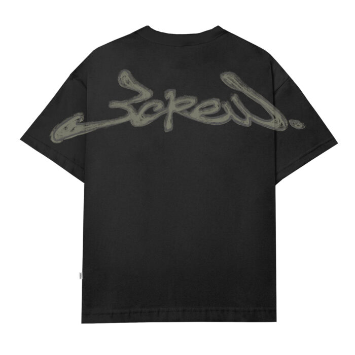 CAMISETA BARRA CREW ASSINATURA LOGO PRETA