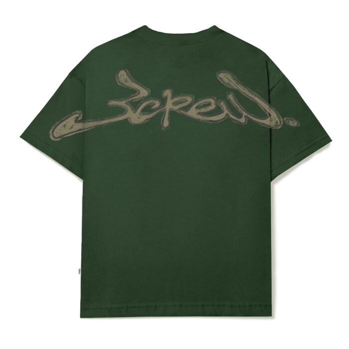 CAMISETA BARRA CREW ASSINATURA LOGO VERDE