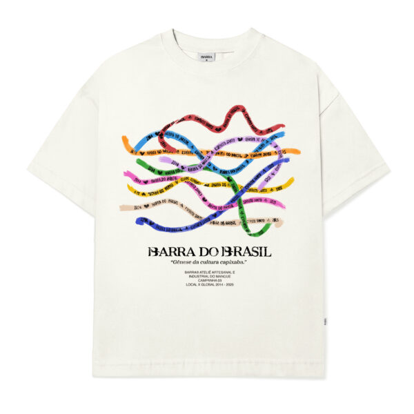 CAMISETA BARRA CREW FE SOUVENIR OFF WHITE