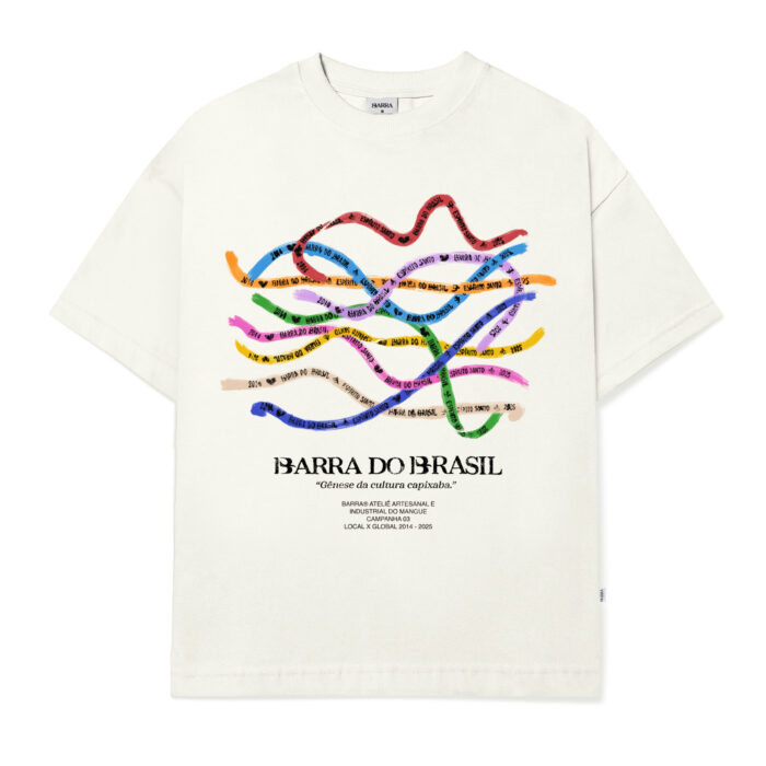 CAMISETA BARRA CREW FE SOUVENIR OFF WHITE