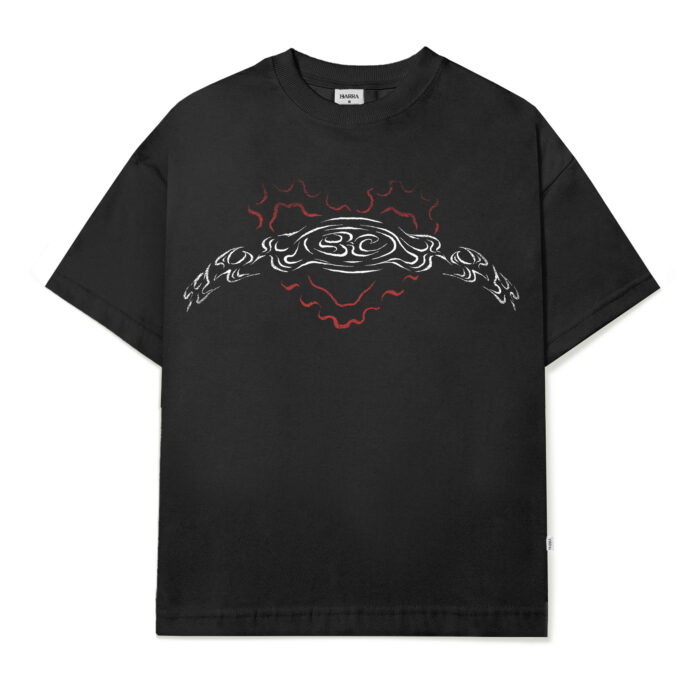 CAMISETA BARRA CREW ICONOGRAFIA PRETA