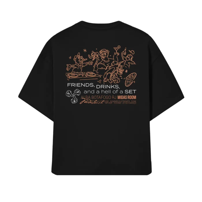 CAMISETA MIDAS TOUCH MIDAS ROOM PRETA