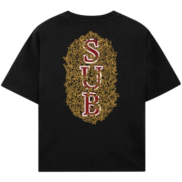 CAMISETA SUBURB COMPANY (BOXY) FOLIAGE PRETA