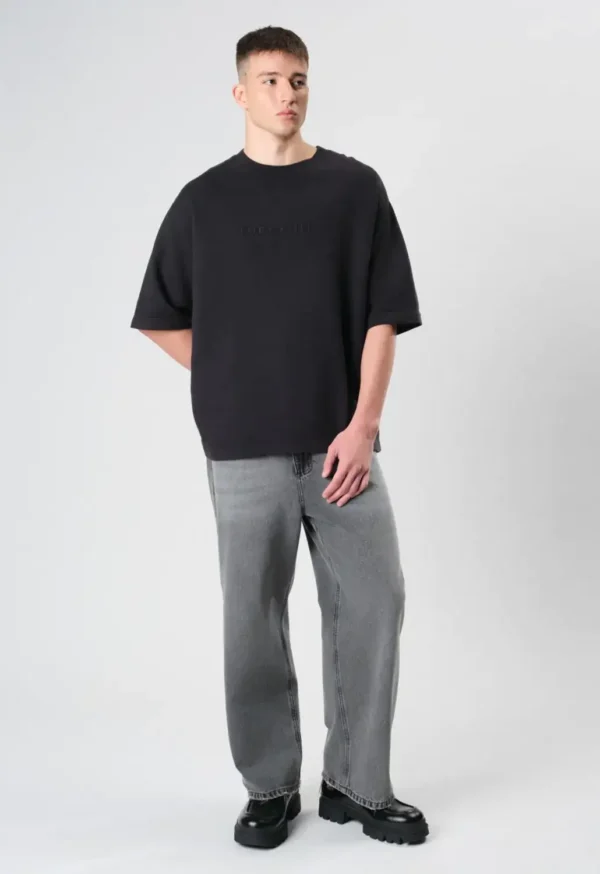 14.02.01.538.002-4 CAMISETA OVERSIZED THE SAINT (UNIQUE) SOLID PRETA