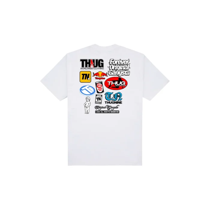 263615-2 CAMISETA THUG NINE STICKER