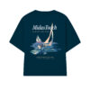 CAMISETA MIDAS TOUCH BOATS MARINHO (BOXY)