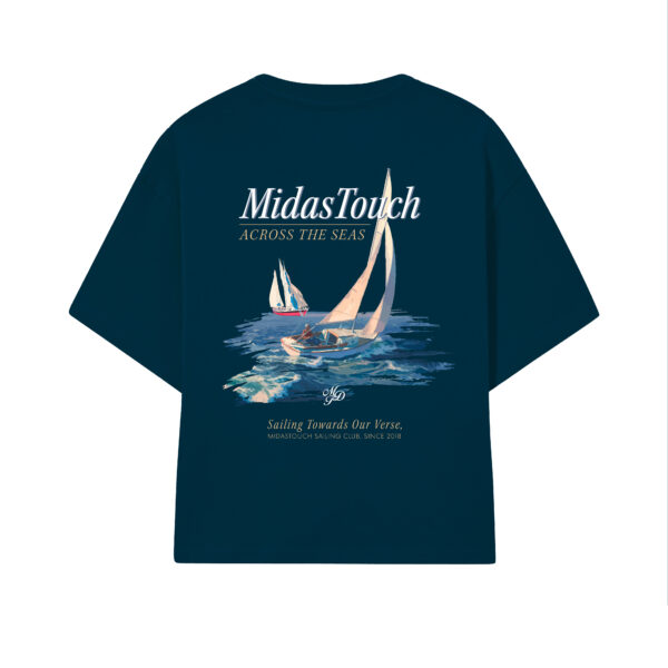 CAMISETA MIDAS TOUCH BOATS MARINHO (BOXY)
