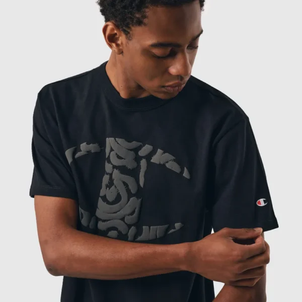 GT220B PT0001-4-009 CAMISETA CHAMPION MC C LOGO PAINT