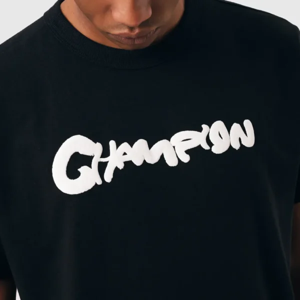 CAMISETA CHAMPION MC PAINT PRETO