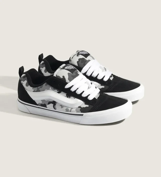 TÊNIS VANS KNU SKOOL CAMO BLACK WHITE