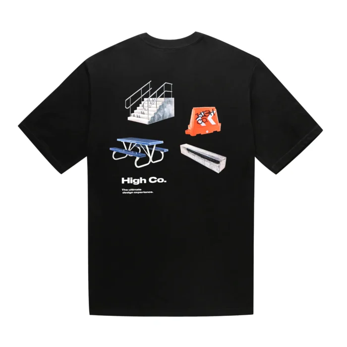 CAMISETA HIGH COMPANY FURNITURE PRETO