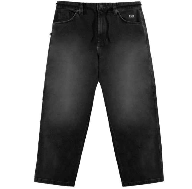 CALÇA SUBURB CLASSIC DENIN PAIN ESTONADO PRETA