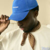 BONE SUBURB LOGO 6-PANEL AZUL ESTONADO