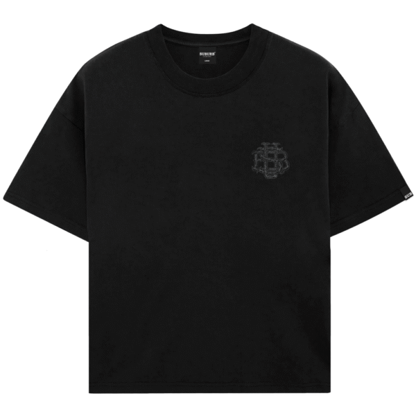 CAMISETA SUBURB COMPANY (BOXY) MONOGRAM PRETA