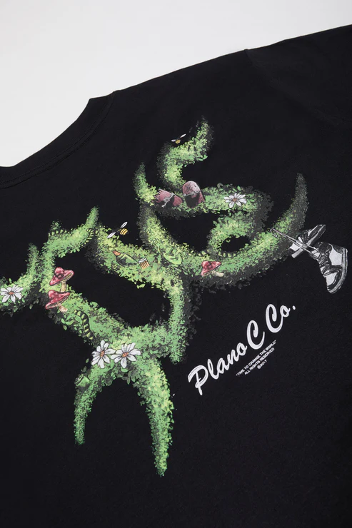 CAMISETA PLANO C  BUSH PRETO