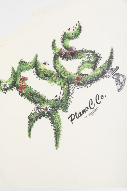 CAMISETA PLANO C  BUSH MARFIM