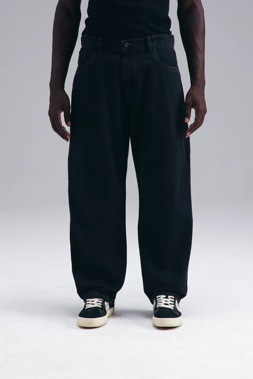 CALÇA BAGGY JEANS PANTS - WASHED BLACK