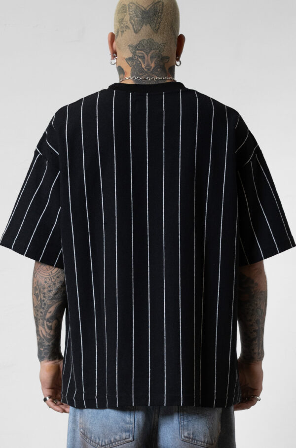 CAMISETA HUGE APPROVE ONLY LISTRADA PRETA