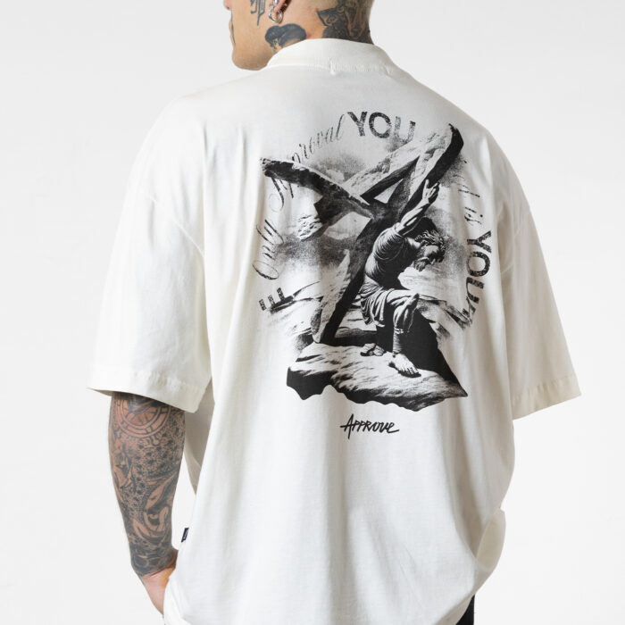 CAMISETA HUGE APPROVE SAVIOR OFF WHITE