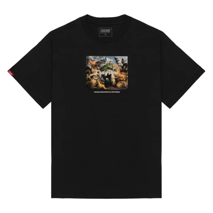 263807-2 (1) CAMISETA THUG NINE OVERSIZED HUNT OR BE HUNTED