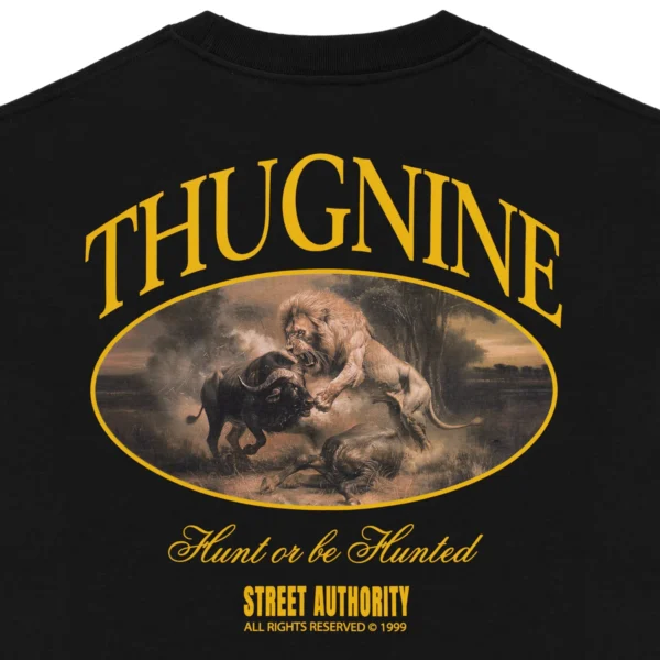 263825-5 (1) CAMISETA THUG NINE OVERSIZED THE HUNT