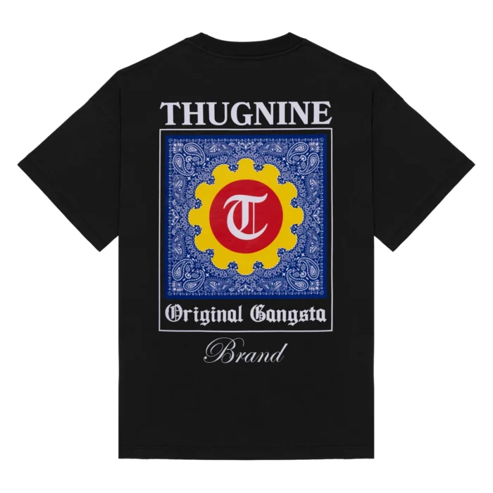 263837-2 CAMISETA THUG NINE OVERSIZED BANDANA