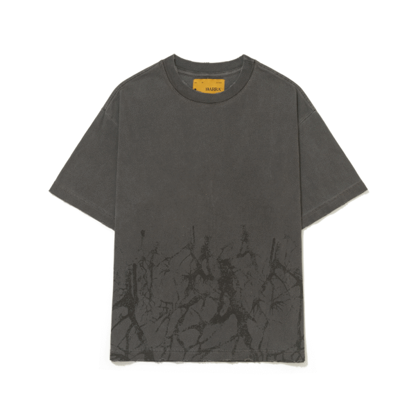 CAMISETA BARRA CREW MANGUEZAL ESTONADA GRAFITE