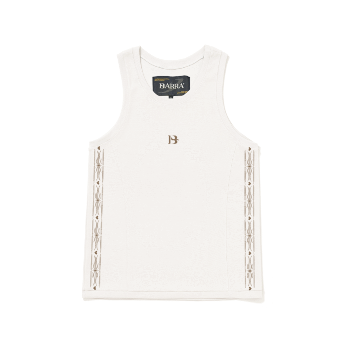 REGATA FILETAGEM OFF WHITE FRENTE (1) REGATA BARRA CREW FILETAGEM BRANCA