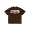 CAMISETA SUBURB COMPANY (BOXY) VINTAGE LOGO MARROM