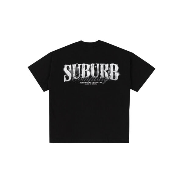 CAMISETA SUBURB COMPANY (BOXY) VINTAGE LOGO PRETA