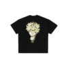 CAMISETA SUBURB COMPANY (BOXY) FLOWERS PRETA