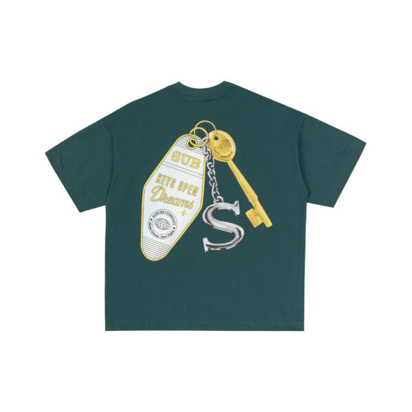 CAMISETA SUBURB COMPANY (BOXY) KEYCHAIN VERDE