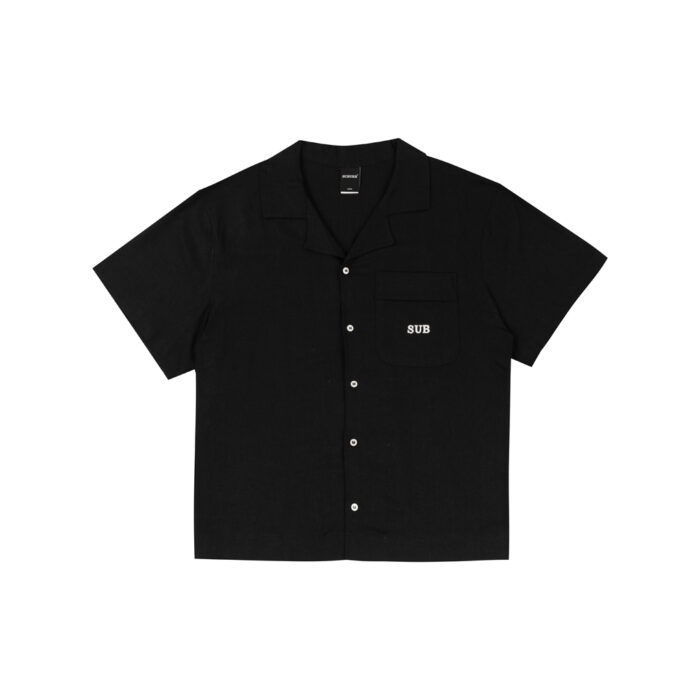SUB S4 25 - 03175002 PRETO FRENTE CAMISETA SUBURB COMPANY (BOXY) NATURE SHORT LEEVE PRETA
