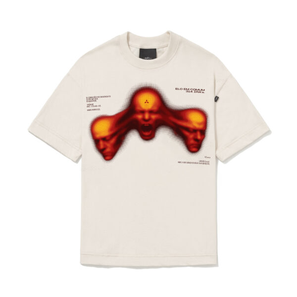 CAMISETA ELO EM COMUM "RAGE" OVER OFF WHITE
