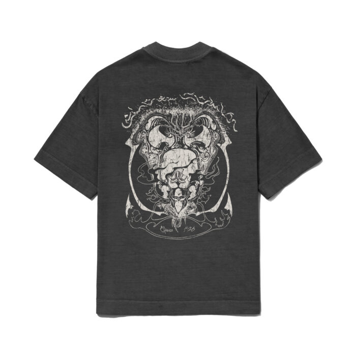 CAMISETA ELO EM COMUM "EPHESIOS" OVER PRETA ESTONADA