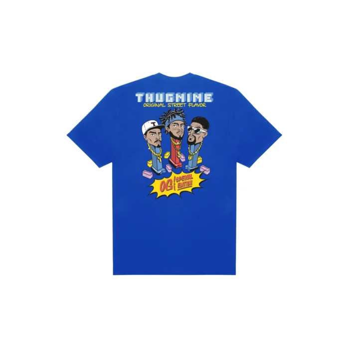 CAMISETA THUG NINE PEZ AZUL