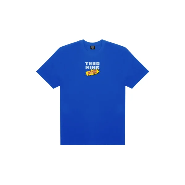 CAMISETA THUG NINE PEZ AZUL