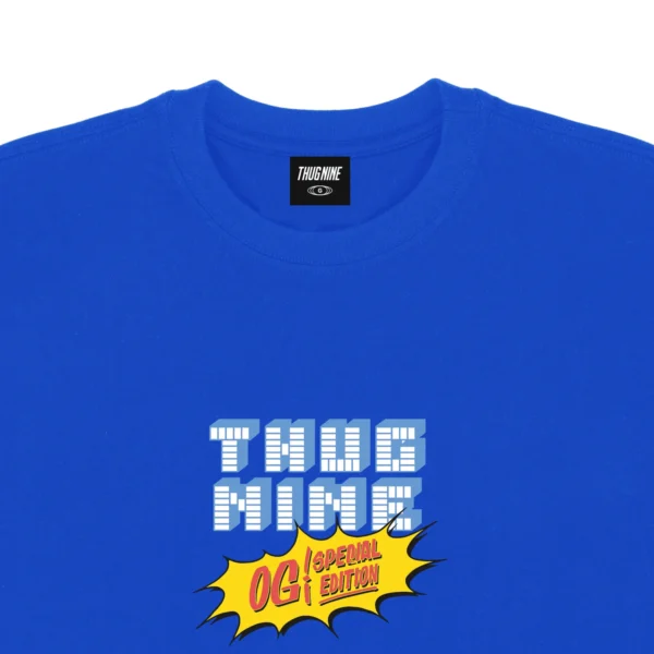 CAMISETA THUG NINE PEZ AZUL