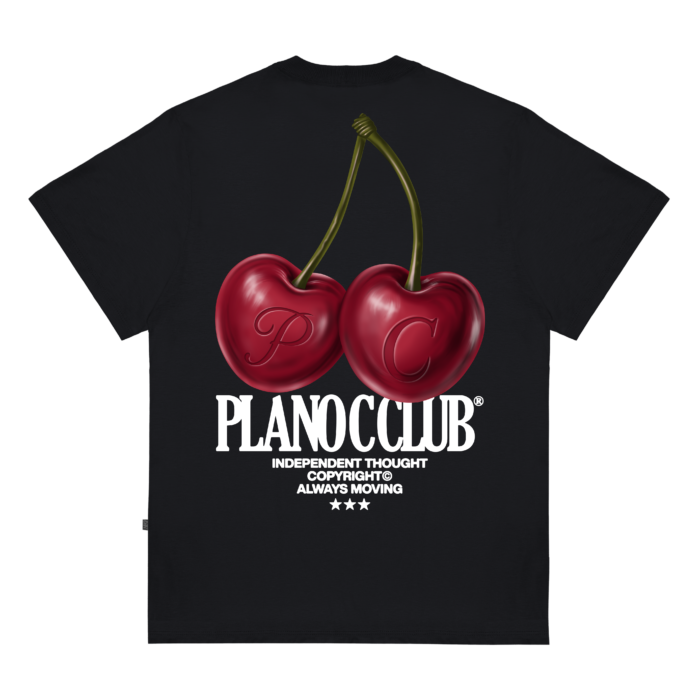 CAMISETA PLANO C CHERRY PRETO