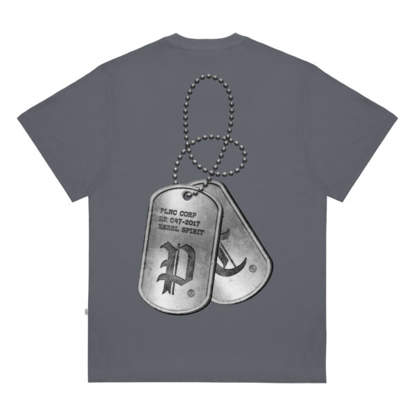 CAMISETA PLANO C DOGTAG CINZA