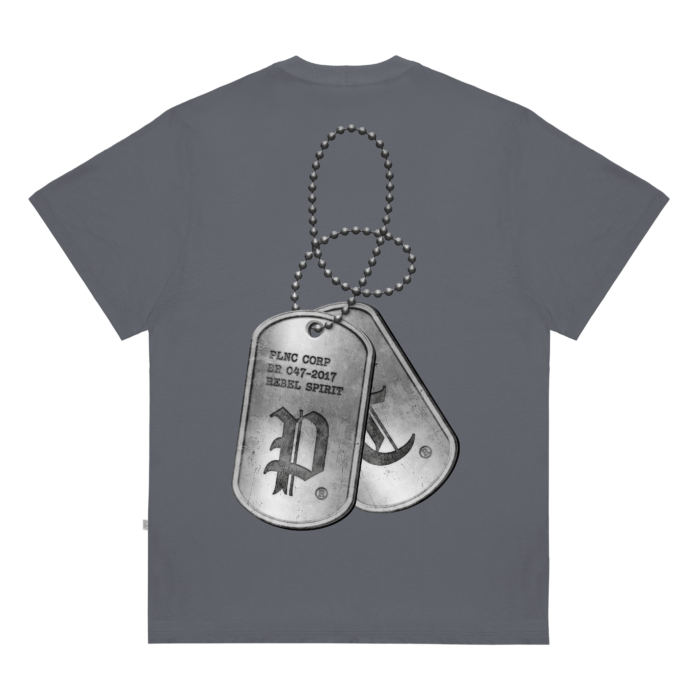 CAMISETA PLANO C DOGTAG CINZA