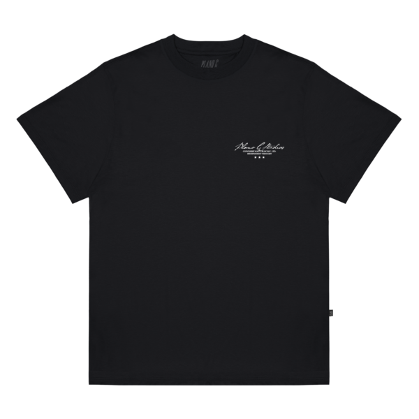 02 102 0010 (PRETO FRENTE) CAMISETA PLANO C LE MONDE EST À NOUS PRETO