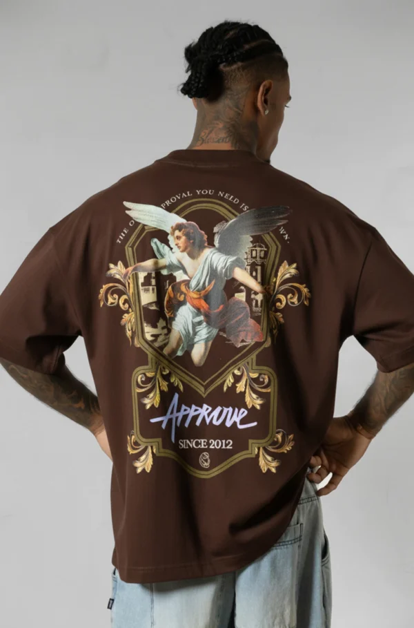 CAMISETA CORE APPROVE ANGEL CITY MARROM