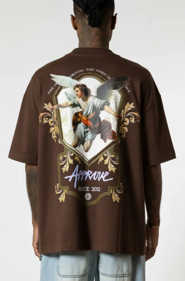 CAMISETA CORE APPROVE ANGEL CITY MARROM