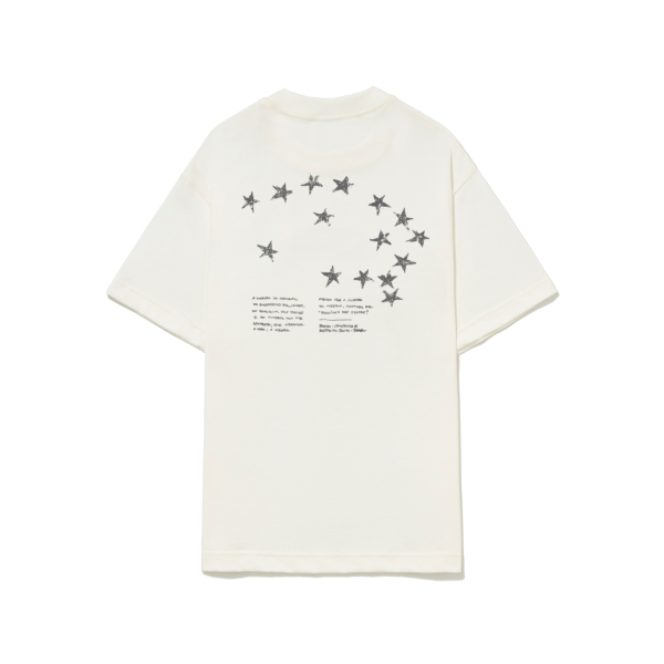 CAMISETA BARRA CREW BARRA LOGO CONSTELACAO OFF WHITE