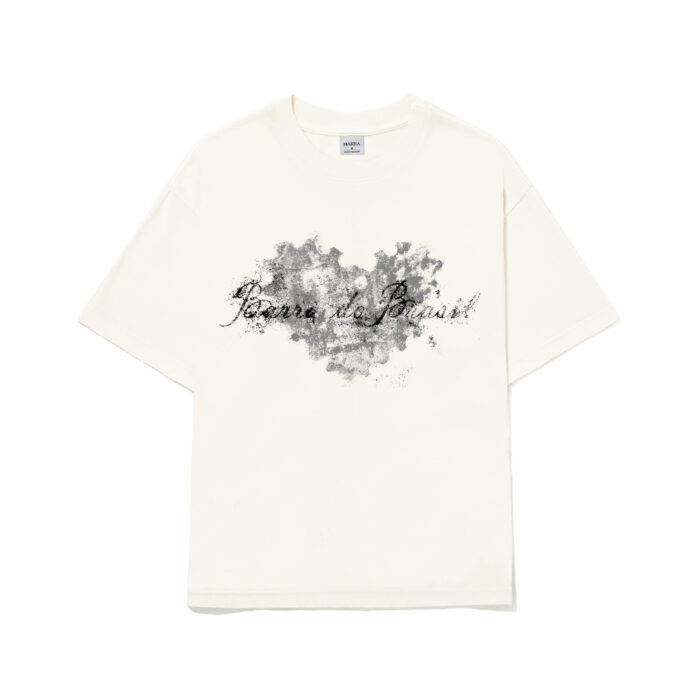 CAMISETA BARRA CREW CORACAO REMIX OFF WHITE