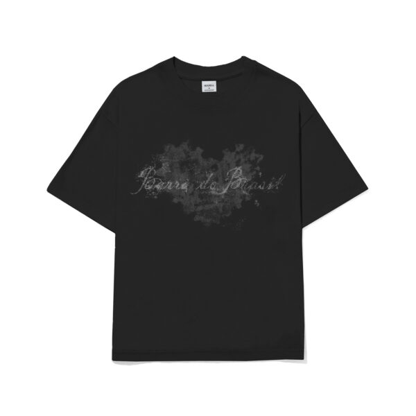 CAMISETA BARRA CREW CORACAO REMIX PRETA