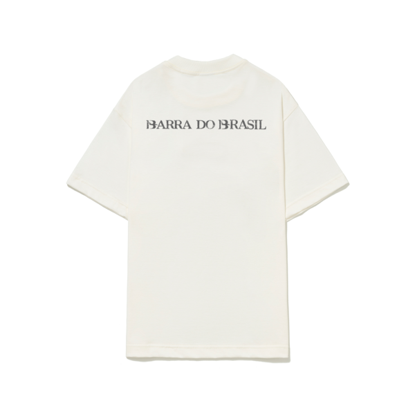 CAMISETA BARRA CREW AMBIENTE MANGUE OFF WHITE
