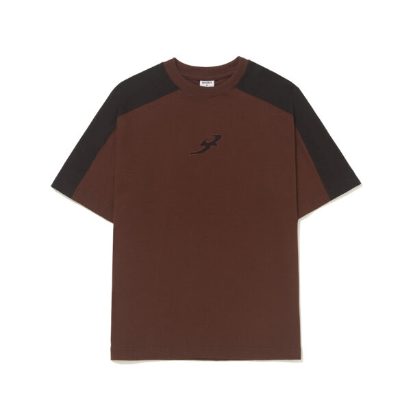 CAMISETA BARRA CREW RECORTADA B GARCA MARROM